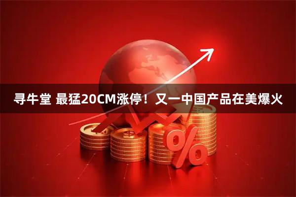 寻牛堂 最猛20CM涨停！又一中国产品在美爆火